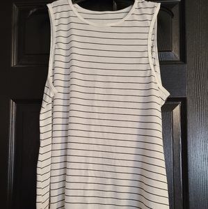 Crane size L white tank top